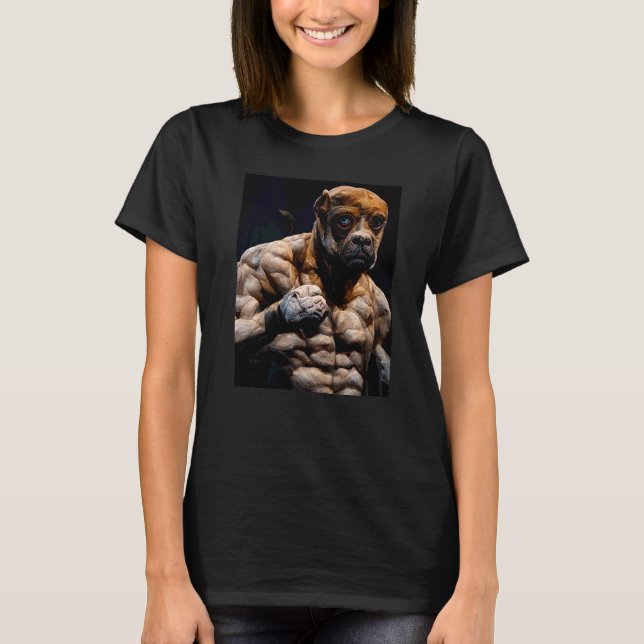 Camiseta Perro Boxer Constructor de Cuerpo (Anverso)