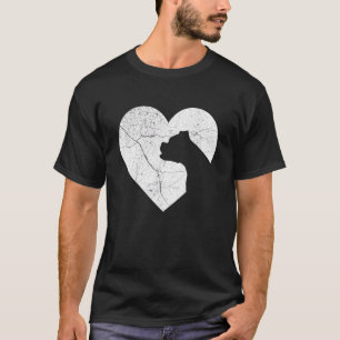 Camiseta Perro Boxer Divertido Corazón Día de San Valentín