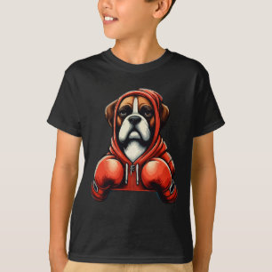 Camiseta Perro Boxer Divertido de Kickboxing o Boxeo