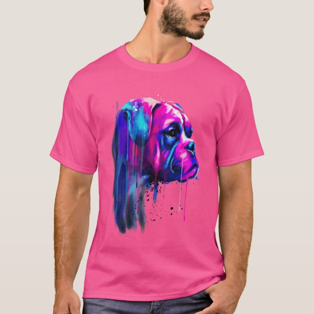 Camiseta Perro Boxer Para Una Madre Boxeador (Anverso)