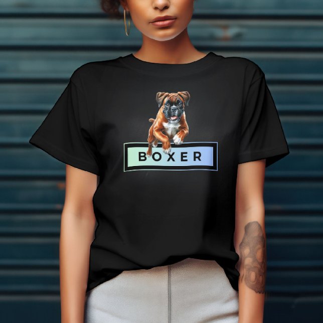 Camiseta Perro Boxer - Saltos y límites (Subido por el creador)
