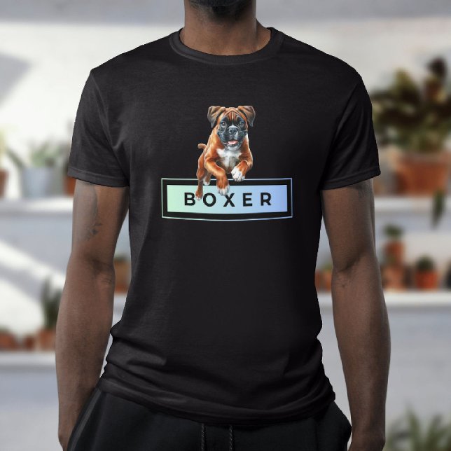 Camiseta Perro Boxer - Saltos y límites (Subido por el creador)