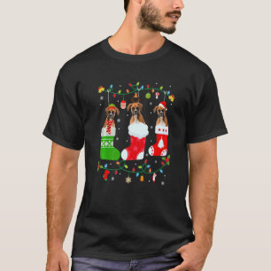 Camiseta Perro Boxer tres Navidades zafa Perro de Navidad d