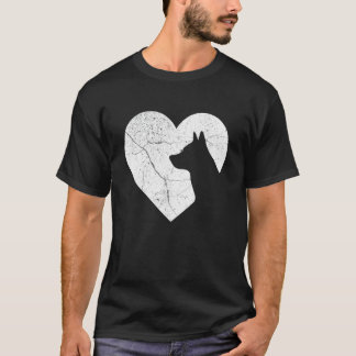 Camiseta Perro Boyero Australiano Día de San Valentín Coraz