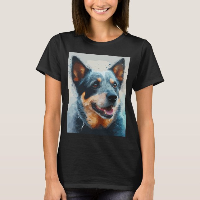 Camiseta Perro Boyero Azul (Anverso)
