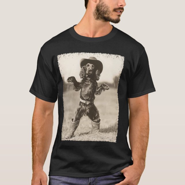 Camiseta Perro Boykin Spaniel Payaso Vaquero (Anverso)