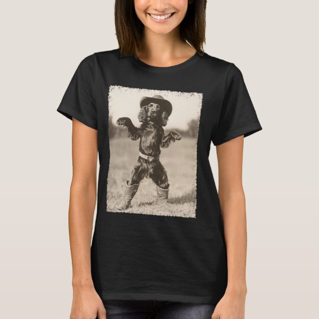 Camiseta Perro Boykin Spaniel Payaso Vaquero (Anverso)