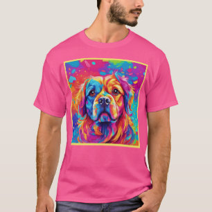 Camiseta Perro brillante: diseño de perro colorido