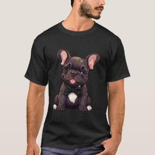 Camiseta Perro Bulldog francés con traje de baño de corbata