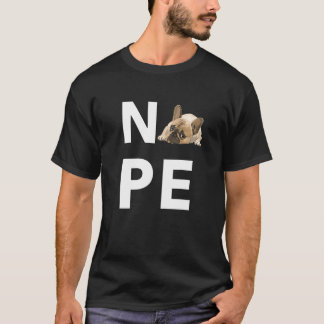 Camiseta Perro Bulldog inglés perezoso