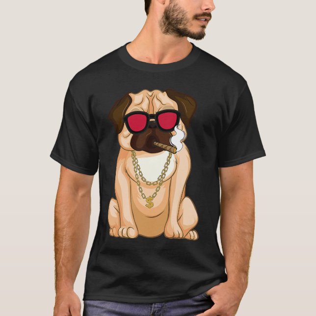 Camiseta Perro Bulldog inglés perezoso (Anverso)