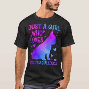 Camiseta Perro Bulldog Inglés Perro Lover Perro Girasol Mej