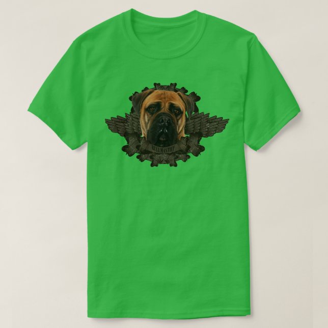 Camiseta Perro Bullmastiff 5 (Diseño del anverso)