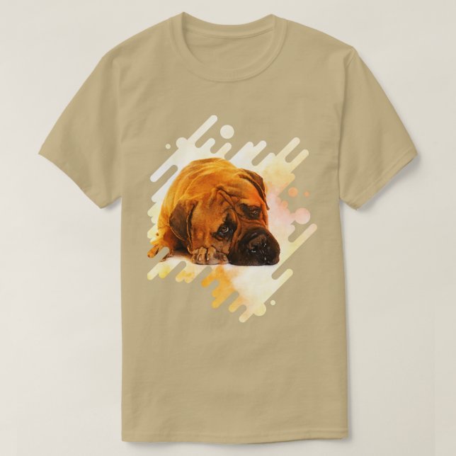 Camiseta Perro Bullmastiff 8 (Diseño del anverso)