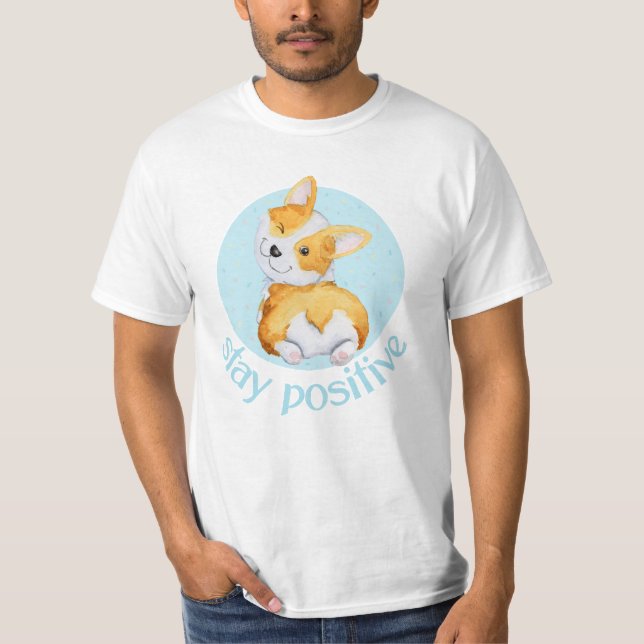 Camiseta Perro cachorro de Corgi Cute (Anverso)