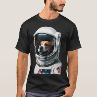 Camiseta Perro Cachorro en traje de astronauta