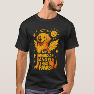 Camiseta Perro Cachorro Mi Ángel Guardián Tiene Patas Retri