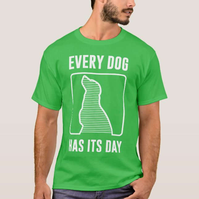Camiseta Perro, cada perro tiene su familia masculina (Anverso)