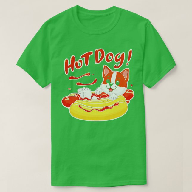 Camiseta perro caliente (Diseño del anverso)