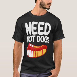 Camiseta Perro caliente Adultos con batería baja necesitan 