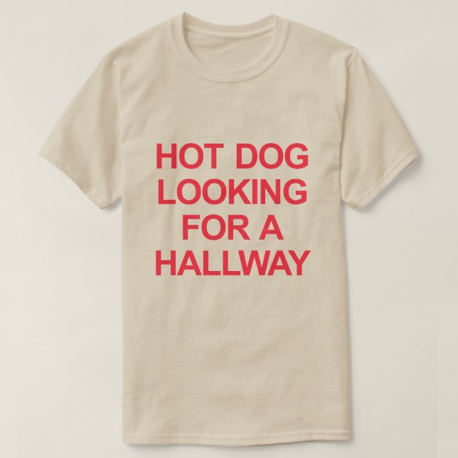 CAMISETA PERRO CALIENTE BUSCANDO UNA MITAD (Diseño del anverso)