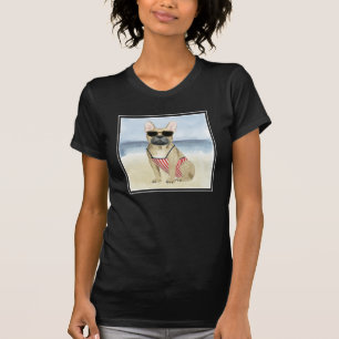 Camiseta Perro caliente   Cachorro Con Gafas De Sol En La P
