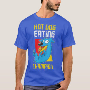 Camiseta Perro caliente Comer campeón Divertido Perro calie