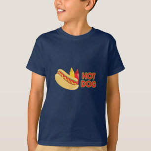 Camiseta Perro caliente con condimentos de mostaza de Ketch