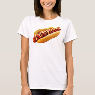 Camiseta perro caliente de SlipperyJoe's con ambiente de ba