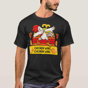 Camiseta Perro caliente del ala de pollo y Bolonia