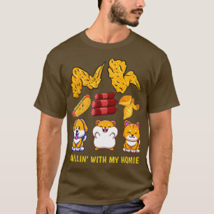 Camiseta Perro caliente del ala de pollo y Bolonia