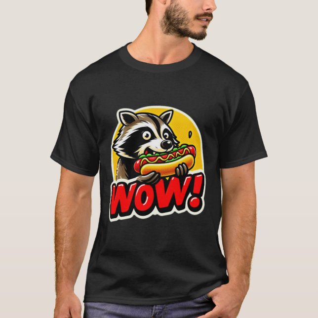 CAMISETA PERRO CALIENTE DEL RACCOÓN 4 (Anverso)