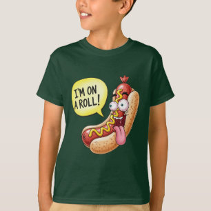 Camiseta Perro caliente emocionado, por Natasha Us
