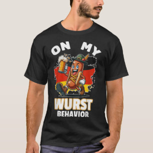 Camiseta Perro caliente en mi comportamiento de Wurst Hombr