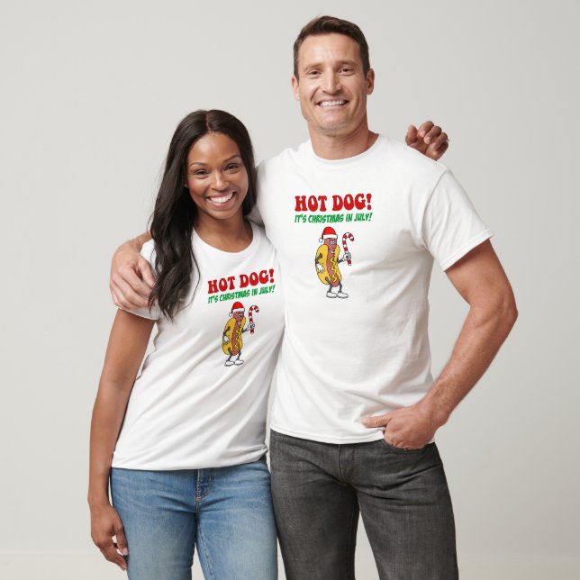 Camiseta Perro Caliente Es Navidad En Julio (Unisexo)