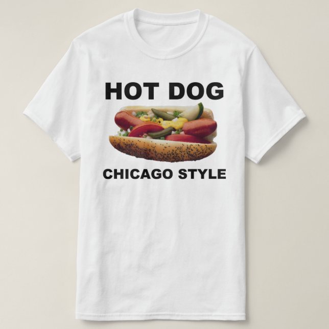 Camiseta Perro caliente estilo Chicago (Diseño del anverso)