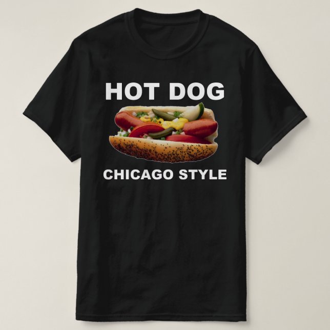 Camiseta Perro caliente estilo Chicago (Diseño del anverso)