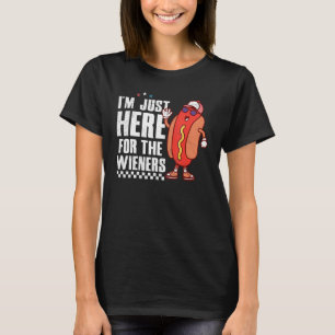 Camiseta Perro Caliente Estoy Acá Para Los Wieners 4 De Jul