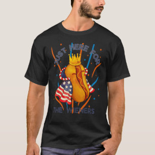 Camiseta Perro Caliente Estoy Aquí Solo Por Las Salchichas