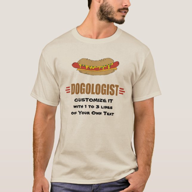 Camiseta Perro caliente gracioso (Anverso)