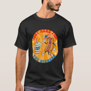 Camiseta Perro caliente gracioso estoy aquí por los Wieners