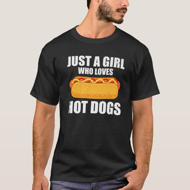 Camiseta Perro caliente gracioso para mujeres Chicas Ketchu (Anverso)