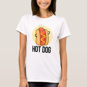 Camiseta Perro caliente Gracioso Perro caliente Alimento Pu