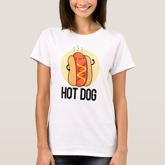 Camiseta Perro caliente Gracioso Perro caliente Alimento Pu (Anverso)