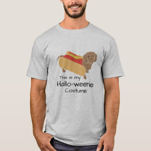 Camiseta Perro caliente Hallo-Weenie Perro divertido Weiner