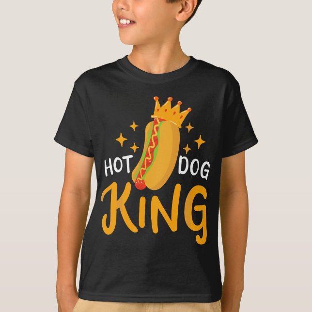 Camiseta Perro caliente Hotdog King Foodie (Anverso)