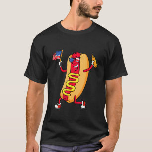 Camiseta Perro caliente para la salchicha de bandera Picnic