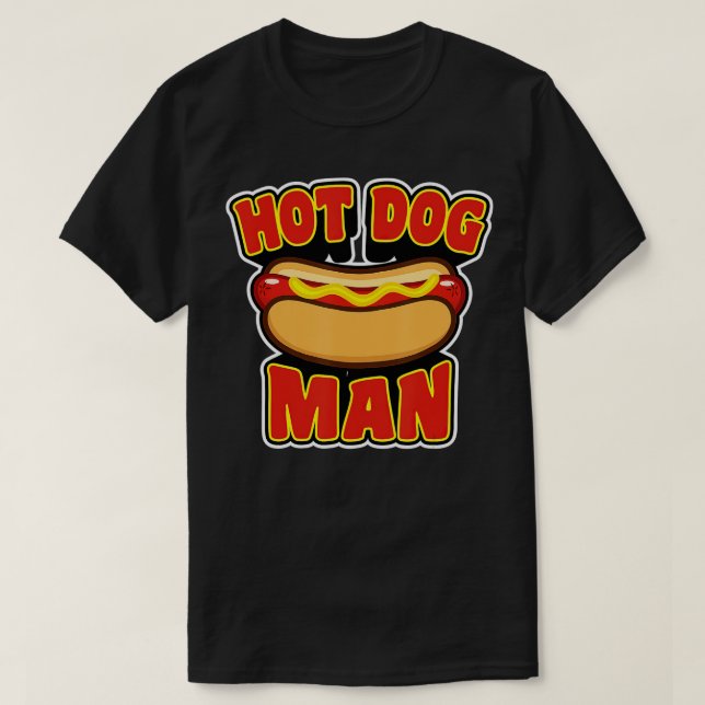 Camiseta Perro Caliente Para Los Hombres - O El Hombre En S (Diseño del anverso)