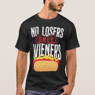 Camiseta Perro caliente Perro adulto Pun No Perdedores Sólo