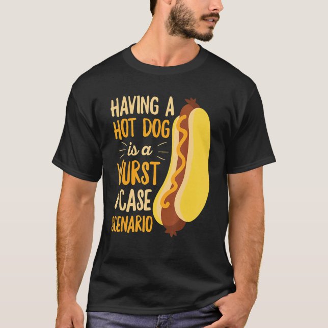 Camiseta Perro Caliente Pun Para Un Hotdog (Anverso)